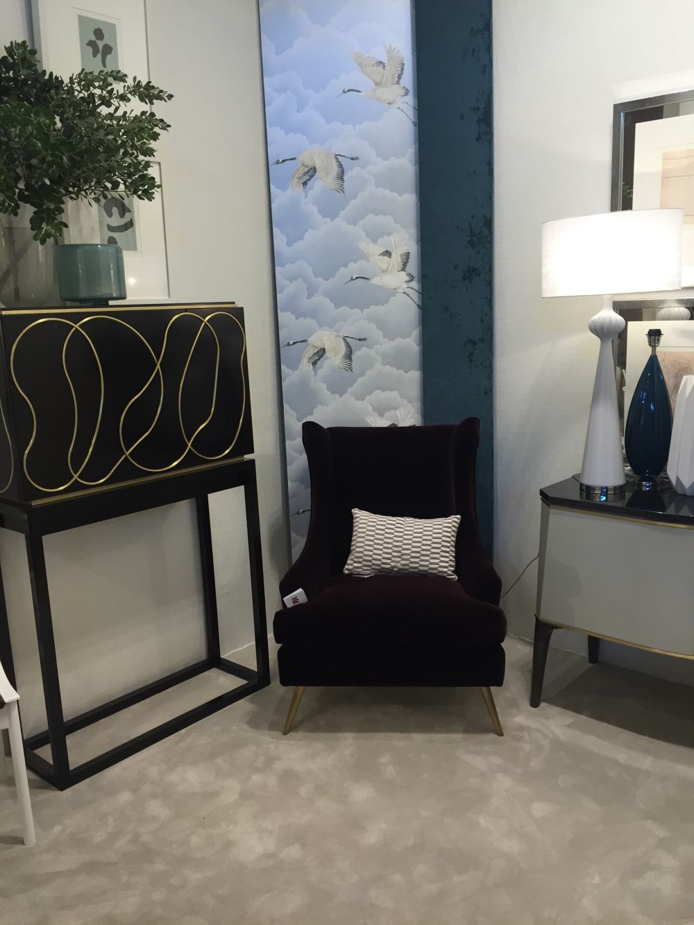Provide a serene backdrop for your reading nook. You can achieve that with wallpaper