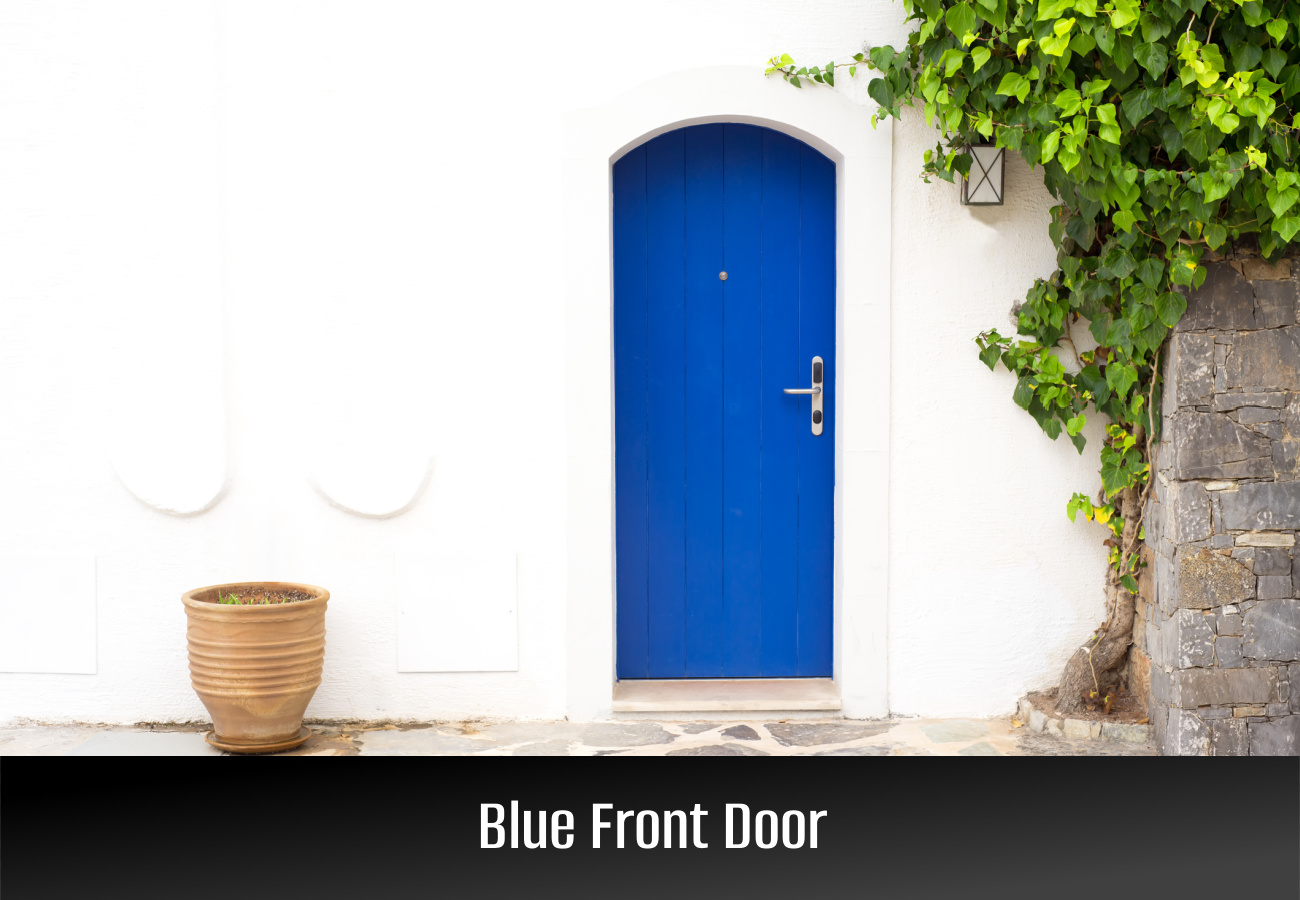 Blue Front door colors meaning