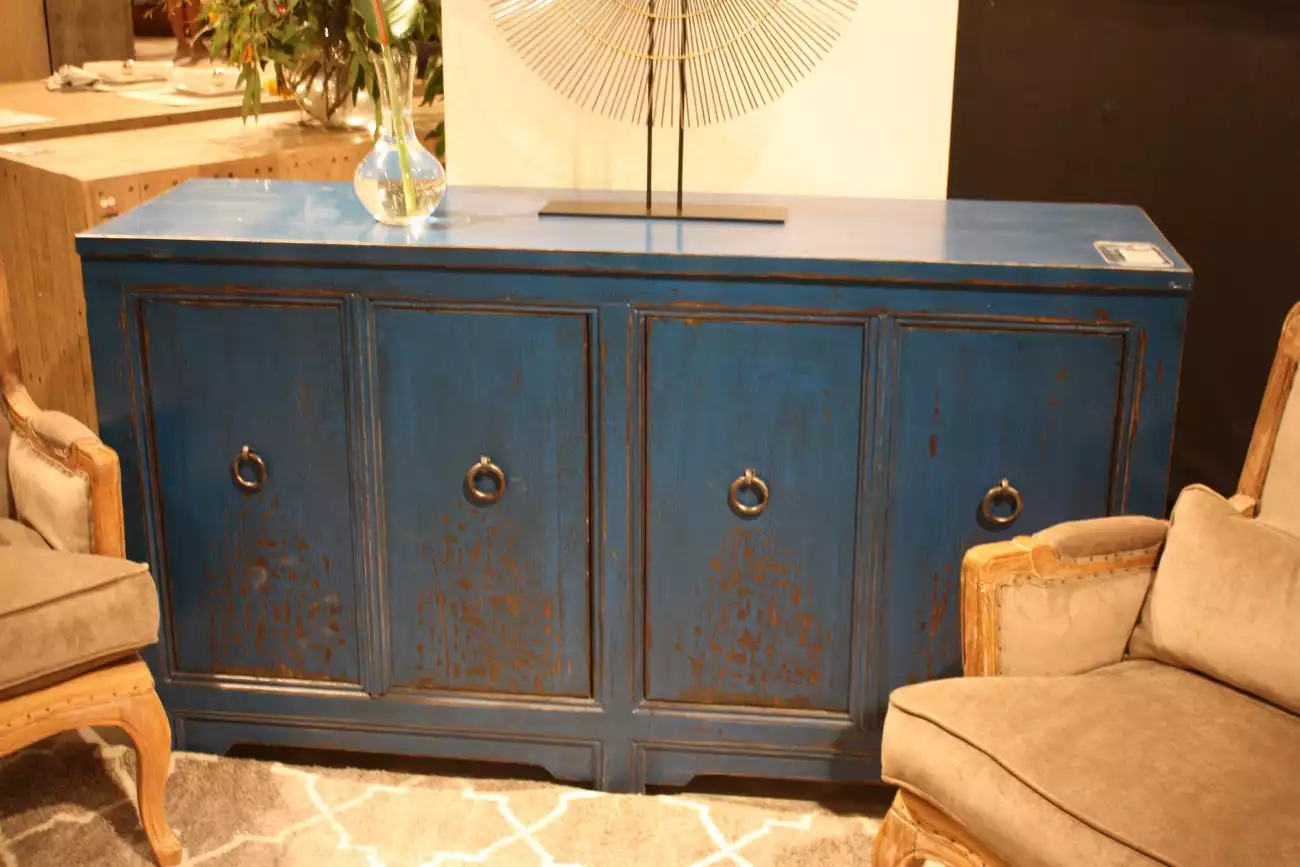 Blue washed sideboard