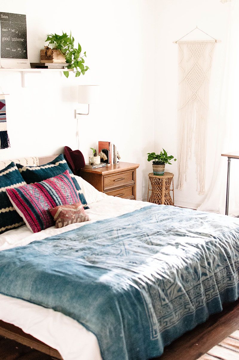 Bohemian bedroom interior design