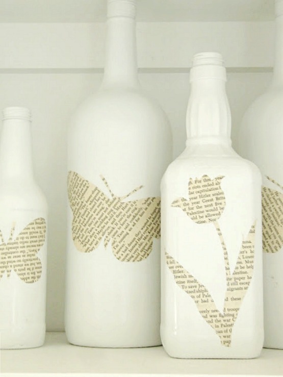 Book page bottles