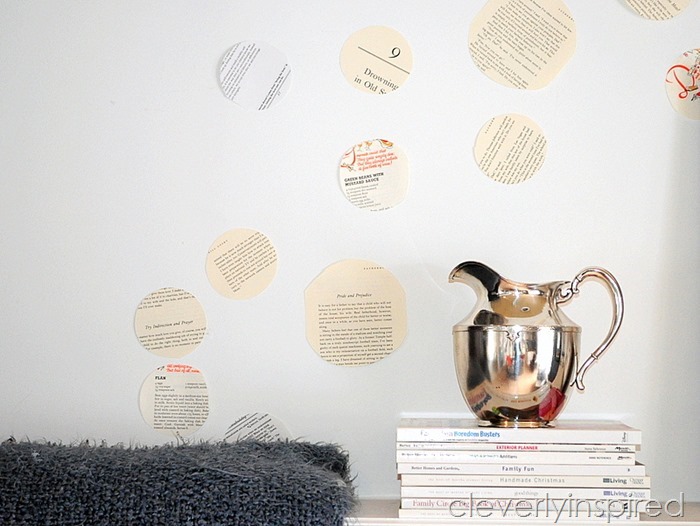 Book page repurposed mantle