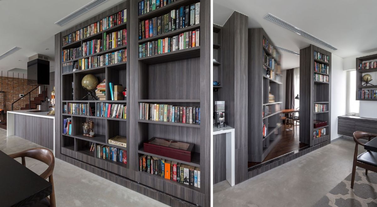 Bookcase secret door