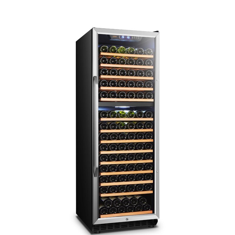 Bottle Freestanding Refrigeration Dual Zone Wine Cellar