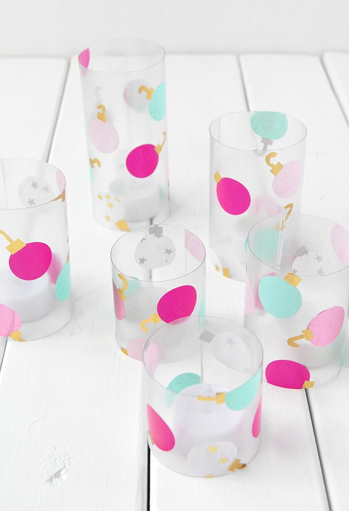 Bottle votives DIY