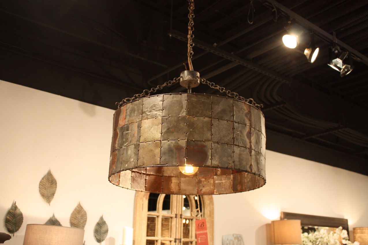 This fixture definitely has a recycled feel.