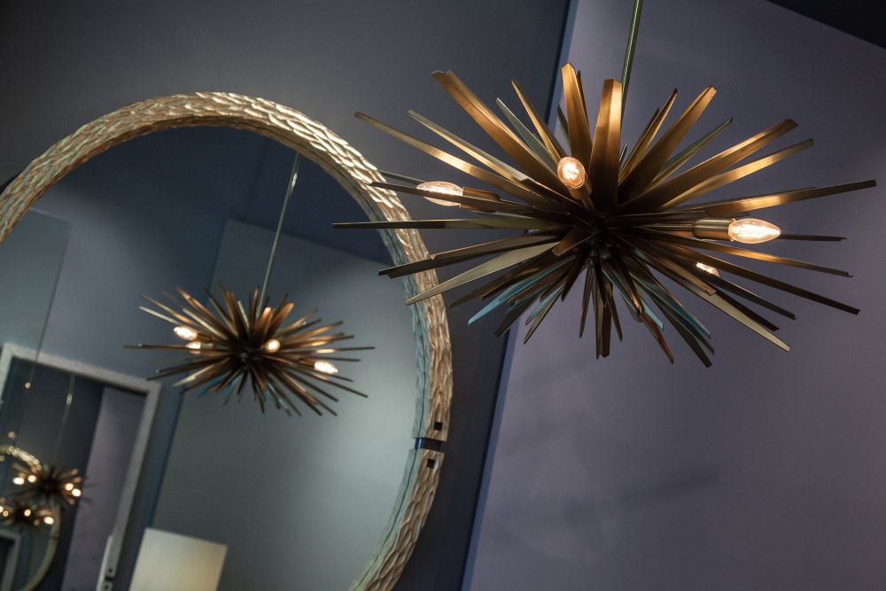 Brass Ekxess Chandelier Hanging