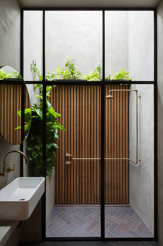 Breathe Architecture Double Life House Outdoor Shower