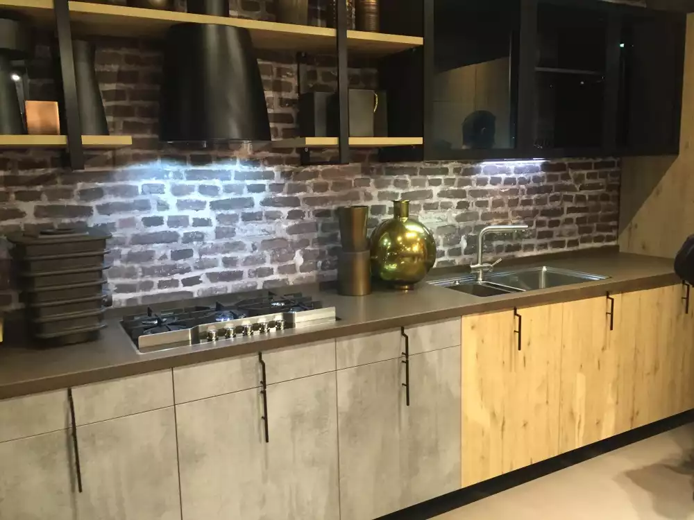 Brick Veneer Backsplash