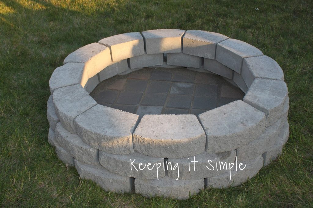 Bricks fire pit how to build