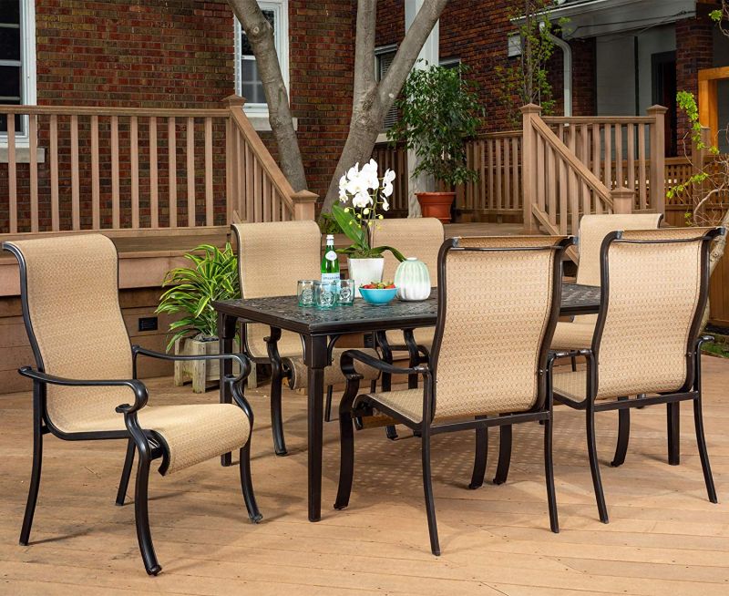 Brigantine 7-Piece Rust-Free Aluminum Outdoor Patio Dining Se