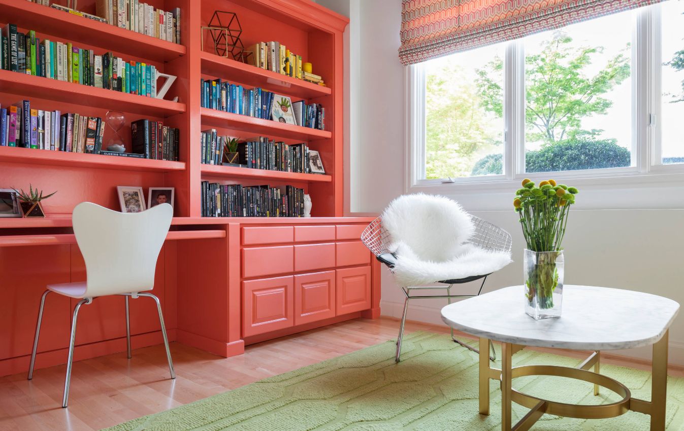 Bringing coral color through furniture