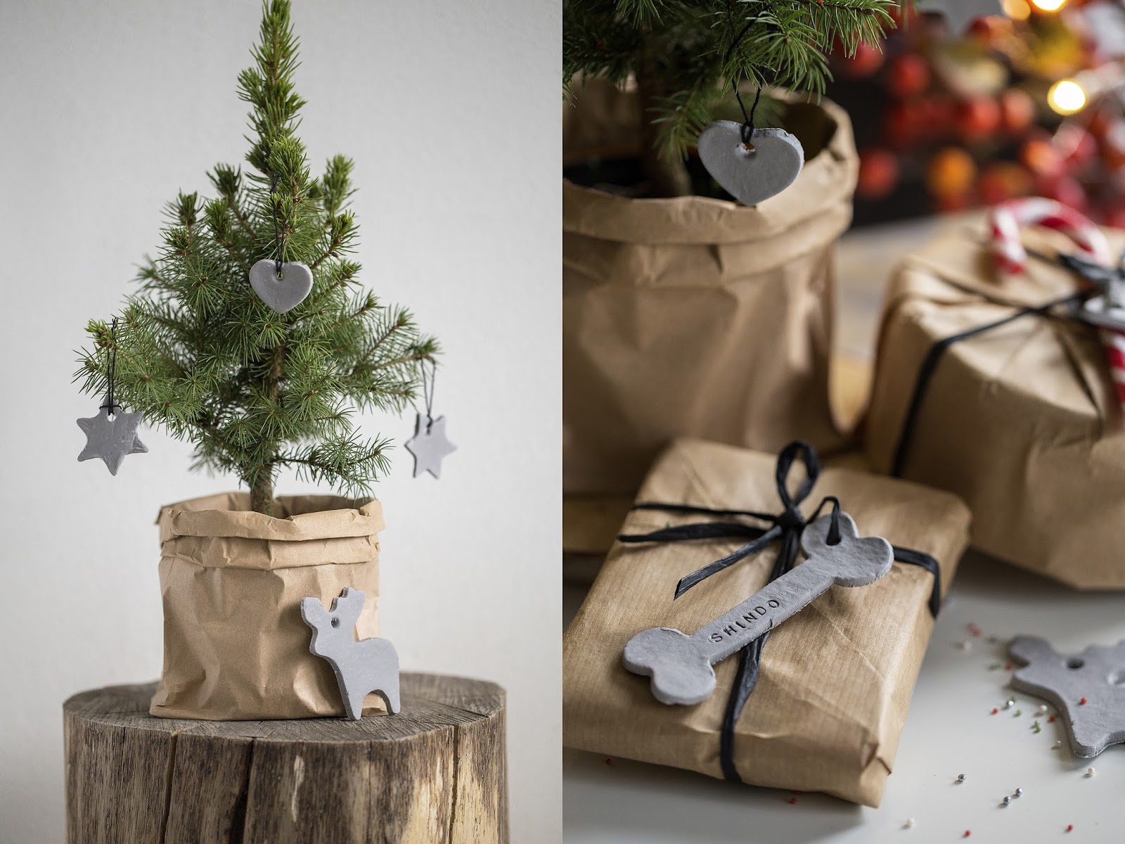 Brown Paper Christmas Tree