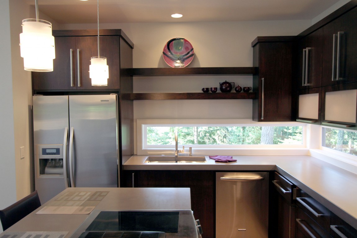 Brown kitchen from SW Hills Custom Residence by Jordan Iverson Signature Homes