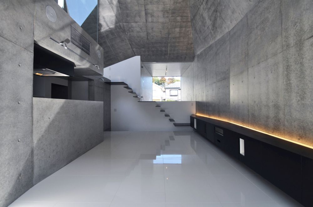 Brutal Concrete House in Abiko Interior