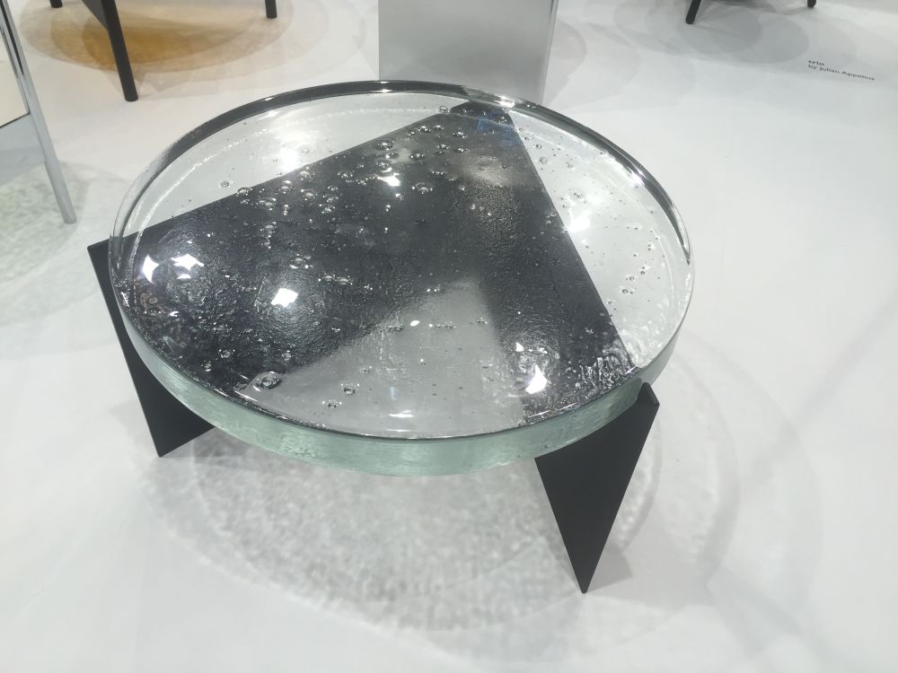 This would have to be one of the least conventional coffee table, glass top or not