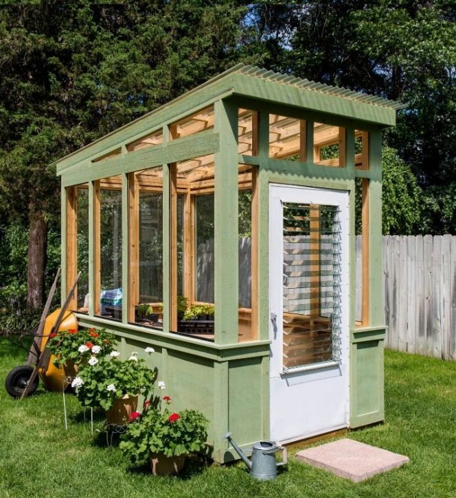 Build an Old Window Greenhouse