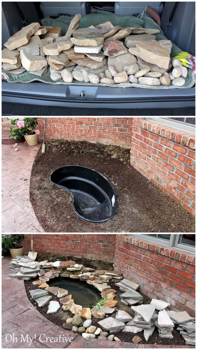 Building a water feature inground