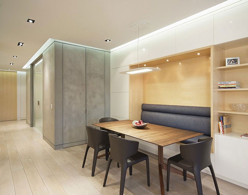 Built in banquette seating