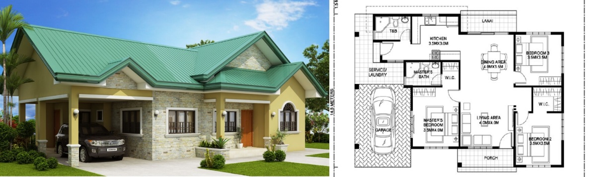 Bungalow Flor Plan