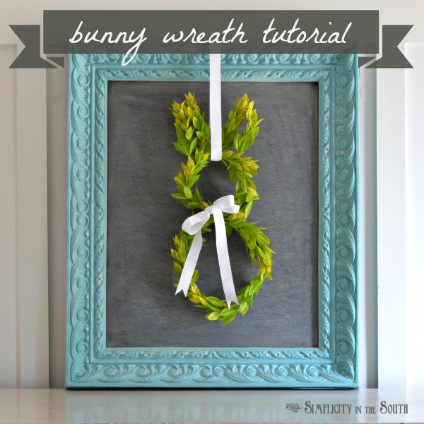 Bunny framed wreath