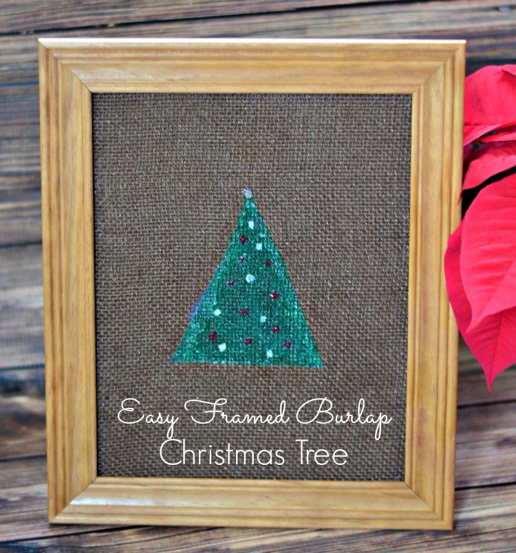 Burlap Christmas Tree long