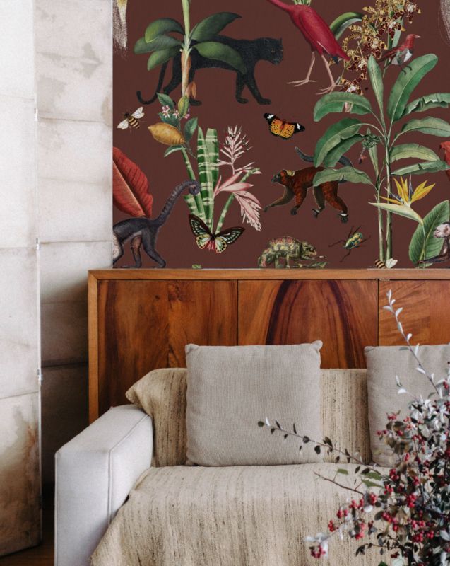 Burnt sienna wallpaper