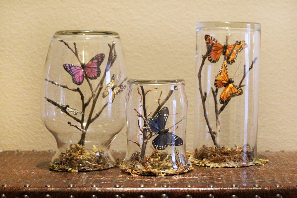 Butterfly Oasis Apothecary Jars