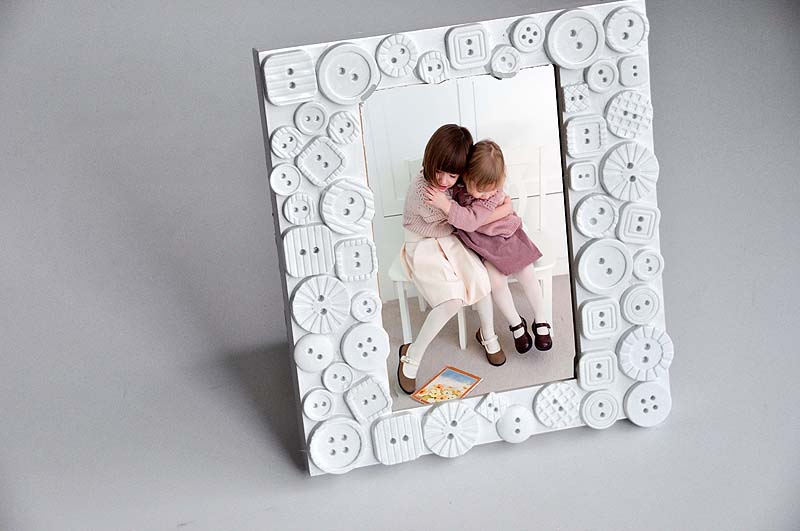 Buttons picture frame