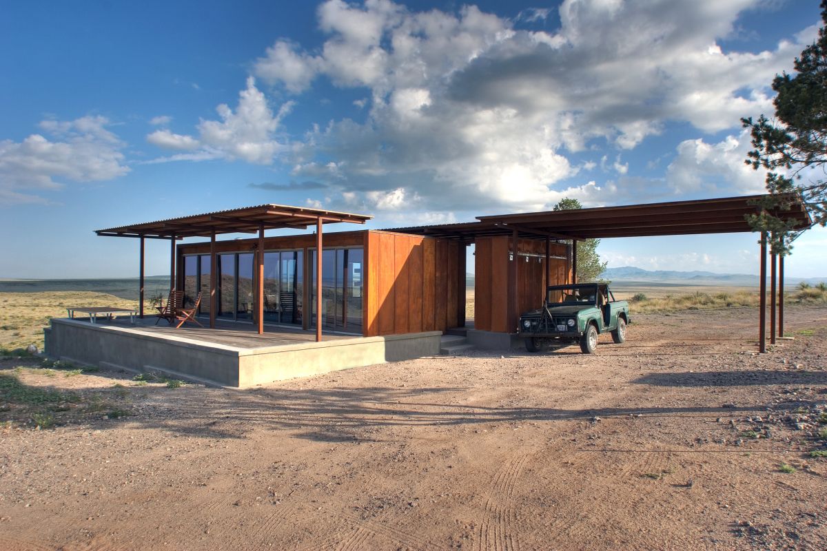 Cabin Corten steel facade - Alchemy Architects + Geoffrey Warner + AIA