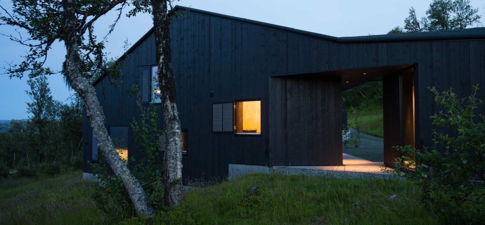 Cabin Geilo in norway by Lund Hagem entrance