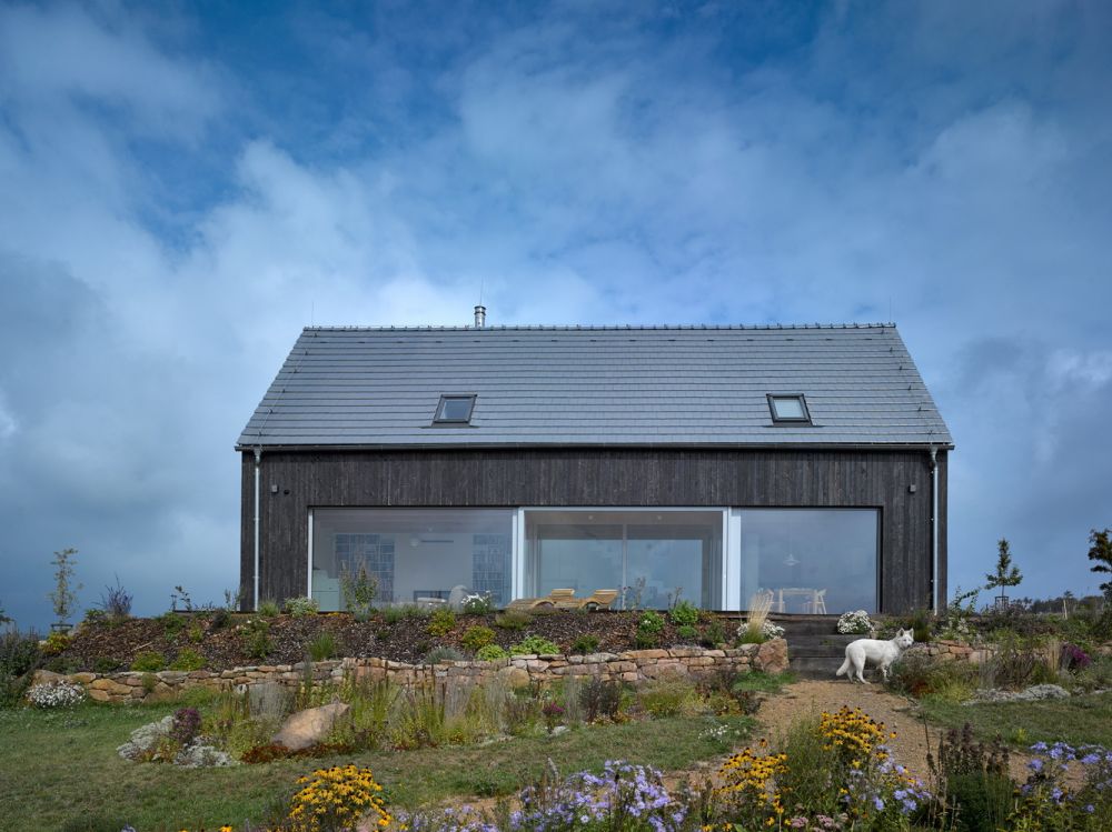 Cabin House on Windy Peak with black cladding