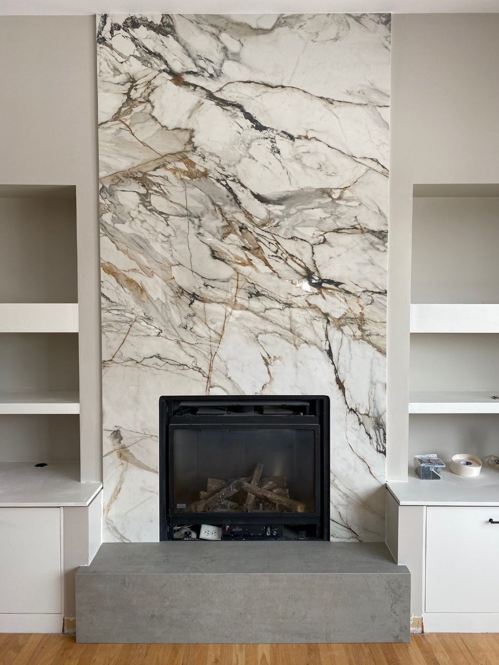 Calacatta Marble Fireplace