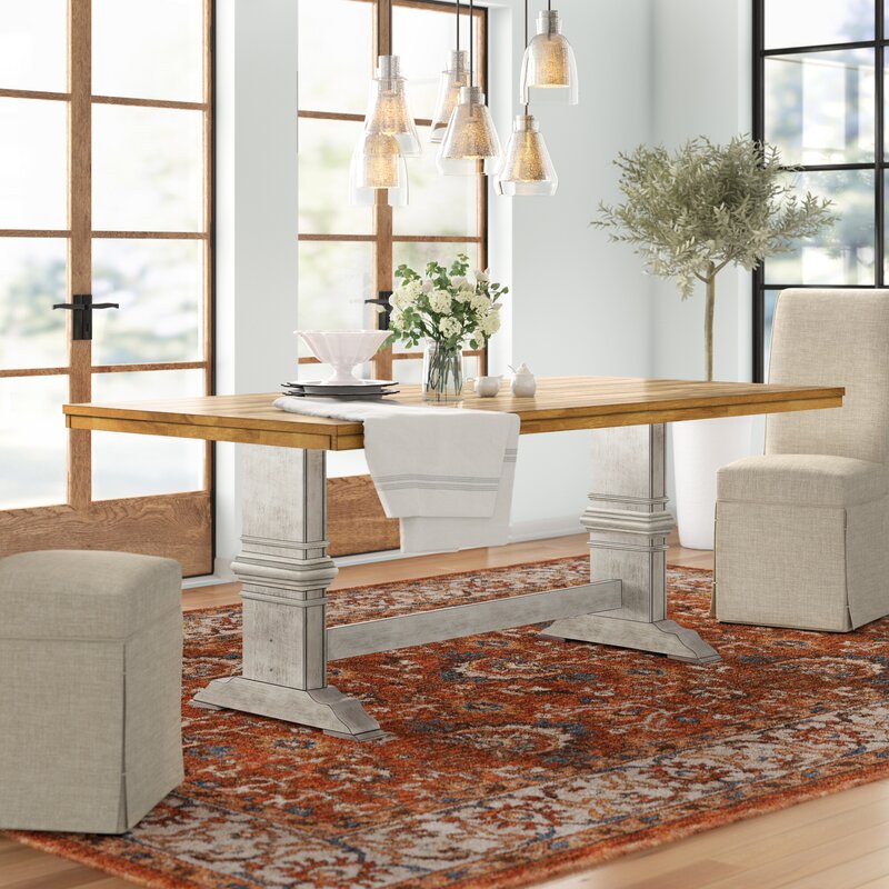 Callisburg Rubber Solid Wood Dining Table