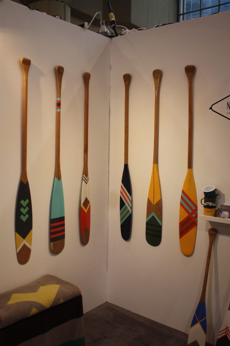 Canoe paddles from Norquay wall art