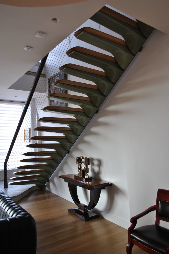 Cantilevered Stairs by Nastasi Architects
