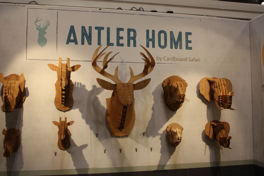 Cardboard Safari Antler Animal Heads