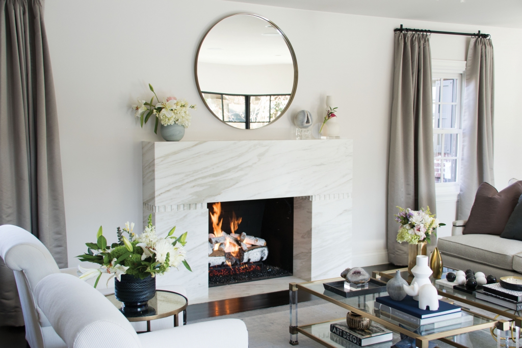 Carrara Marble Fireplace