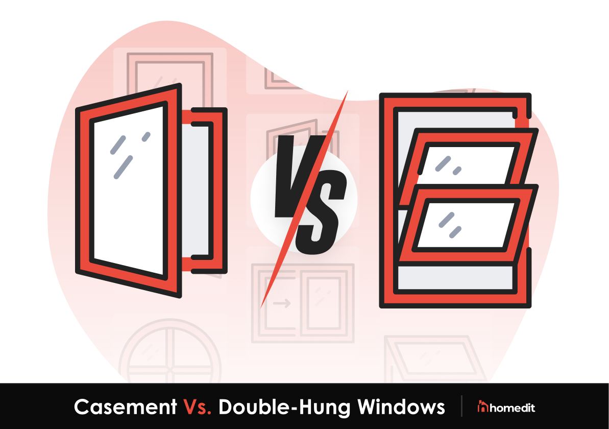 Casement vs double hung windows