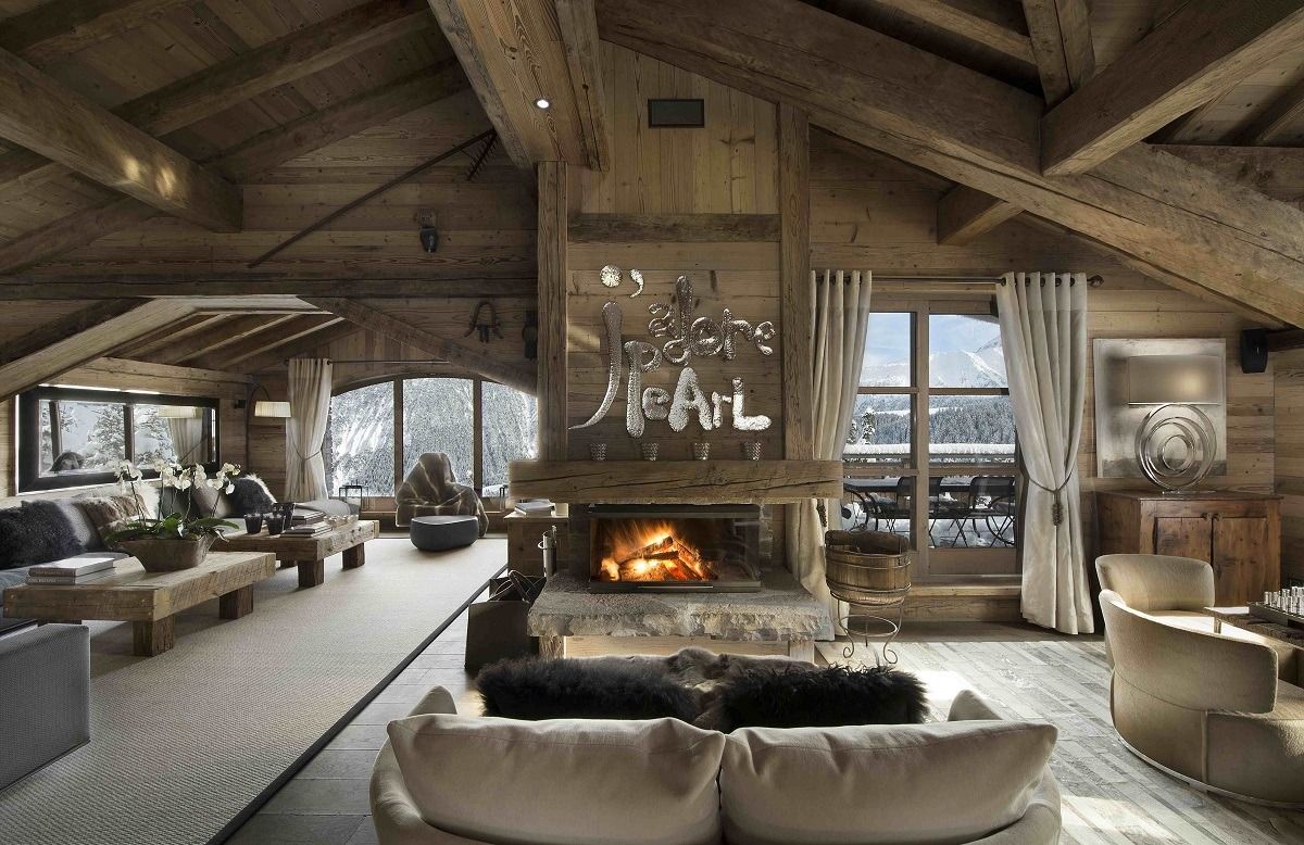 Chalet Pearl - Courchevel 1850, France Fireplace Living