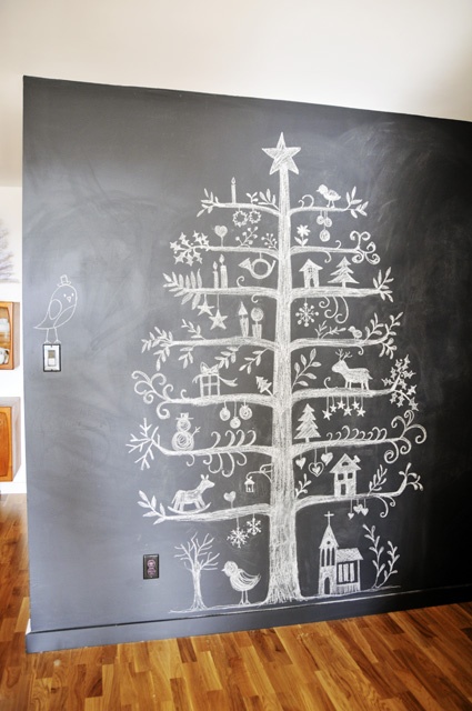 Chalkboard Doodle Tree