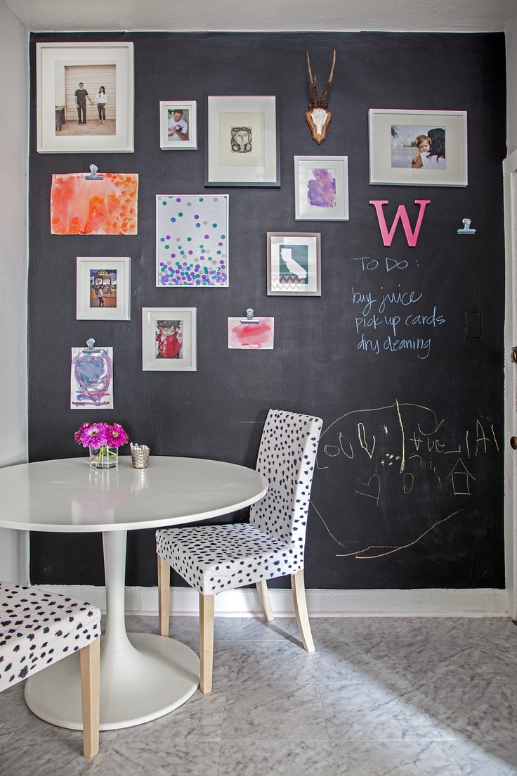 Hard-Working Chalkboard Accent Wall.