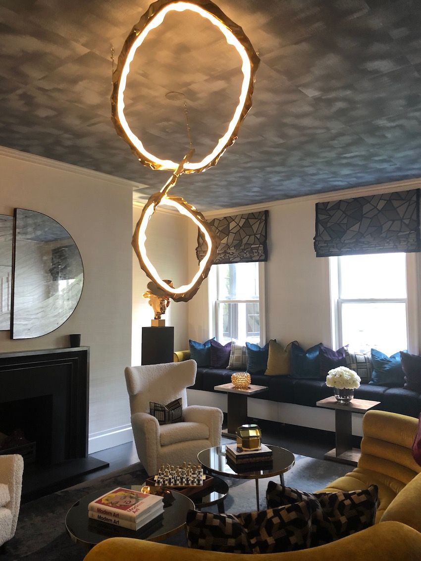 Charlotte-Moss Room with gold fixtures