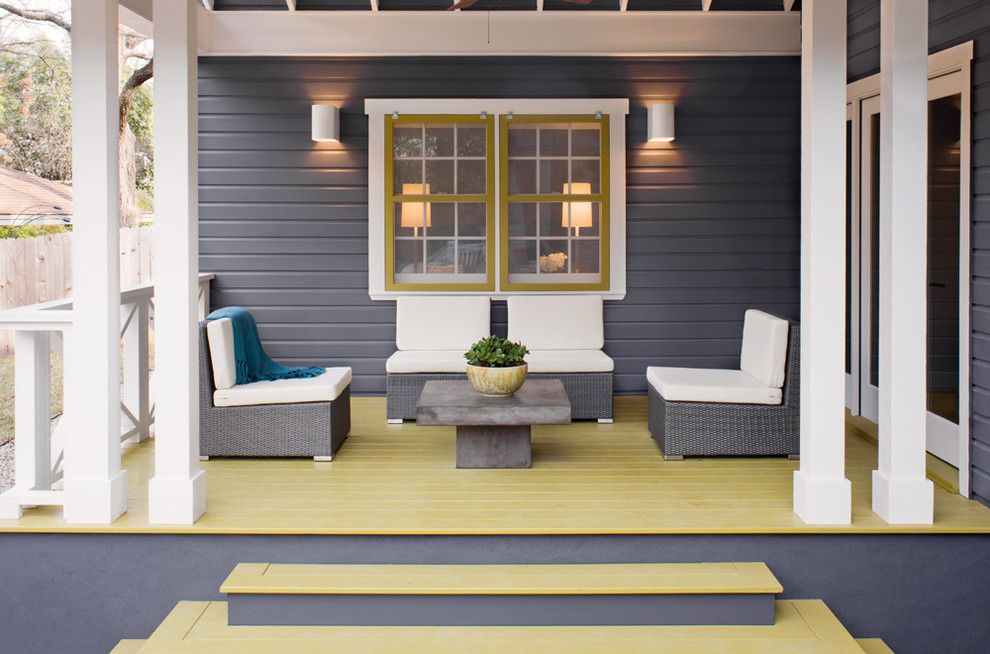 Chartreuse porch floor color