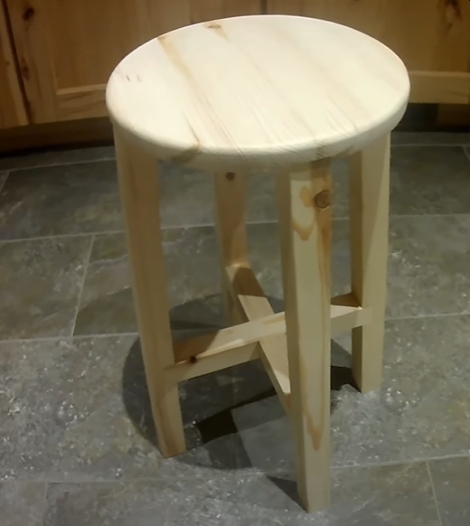 Cheap wood diy stool