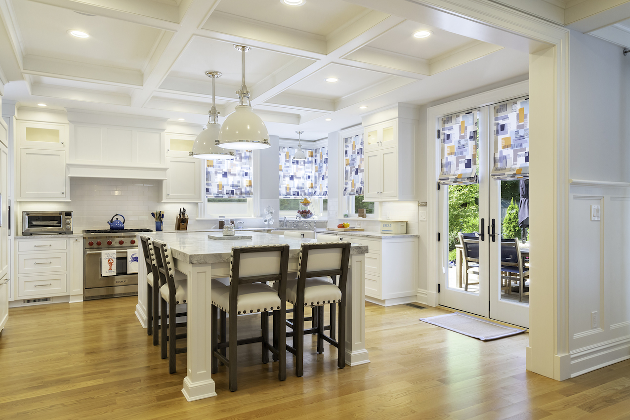 Cherry white kitchen design