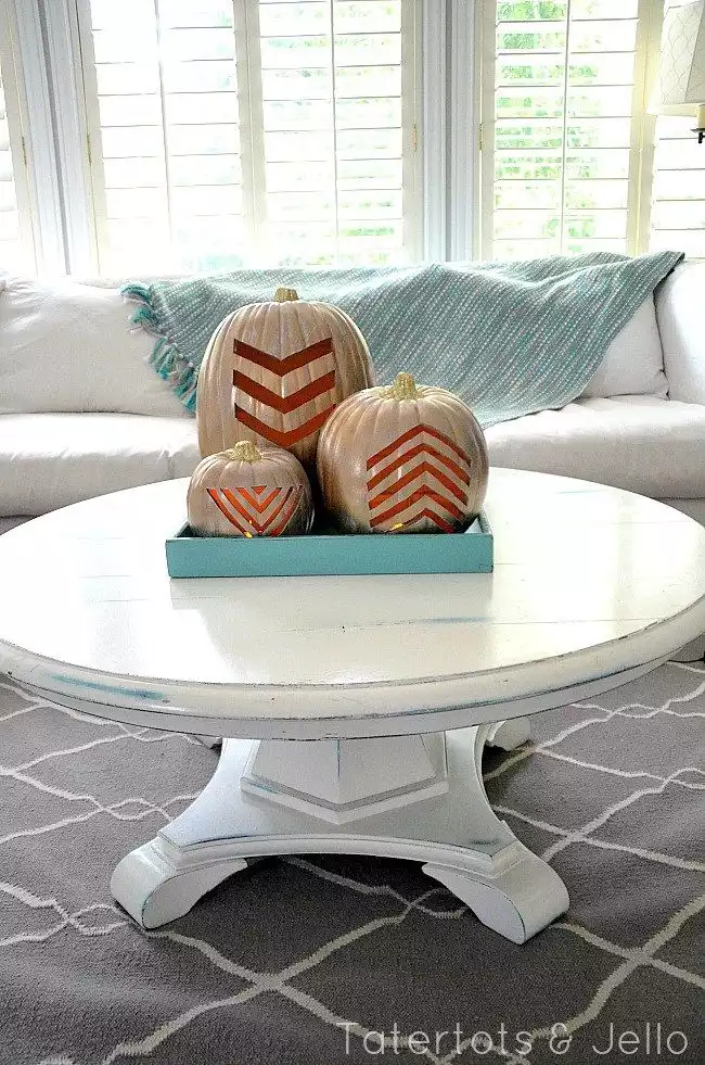 Chevron pumpkin carvin