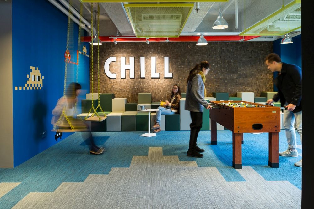 Chill The Wave Coworking Offices game room