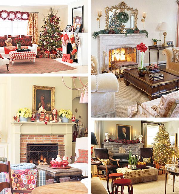 Christmas Fireplace Mantel Decoration Ideas11