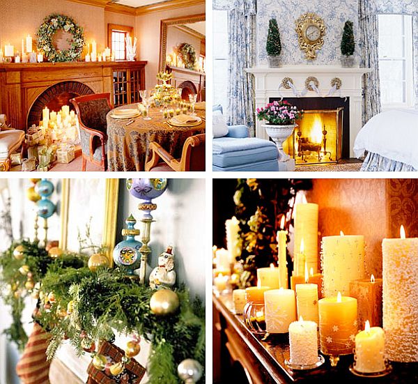 Christmas Fireplace Mantel Decoration Ideas12